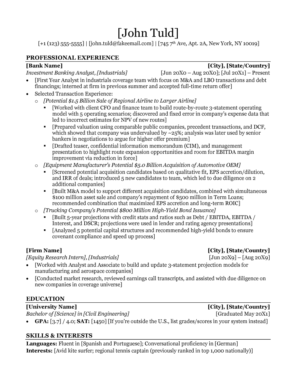 private-equity-resume-template-from-investment-banking-warning-tt-undefined-function-32
