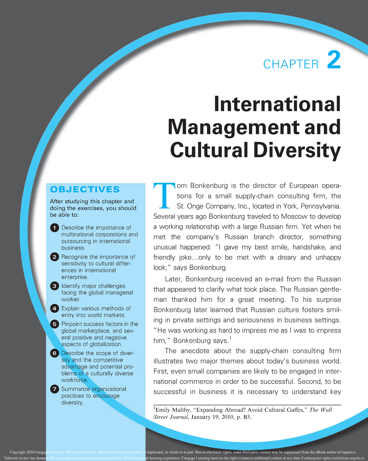 International Management And Cultural Diversity - CHAPTER 2 ...