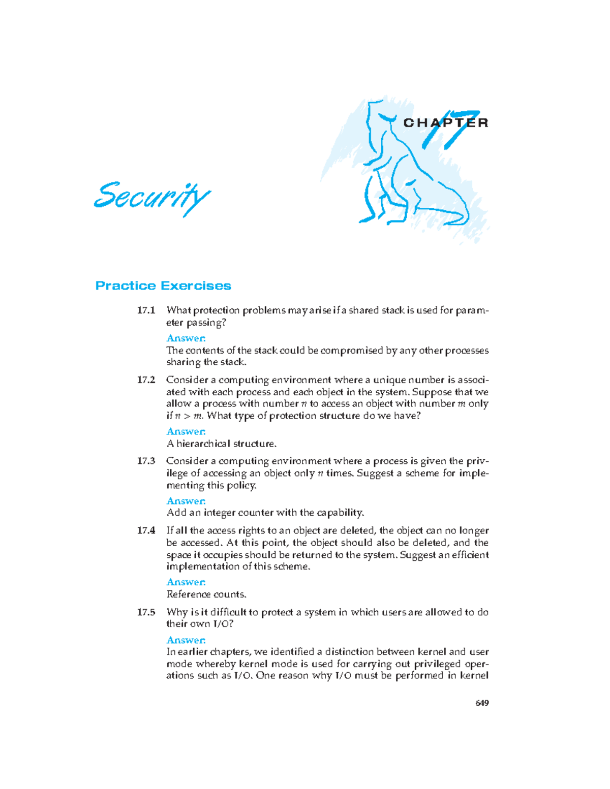 17 - Solution of Operating System - 17 C H A P T E R Security Practice ...