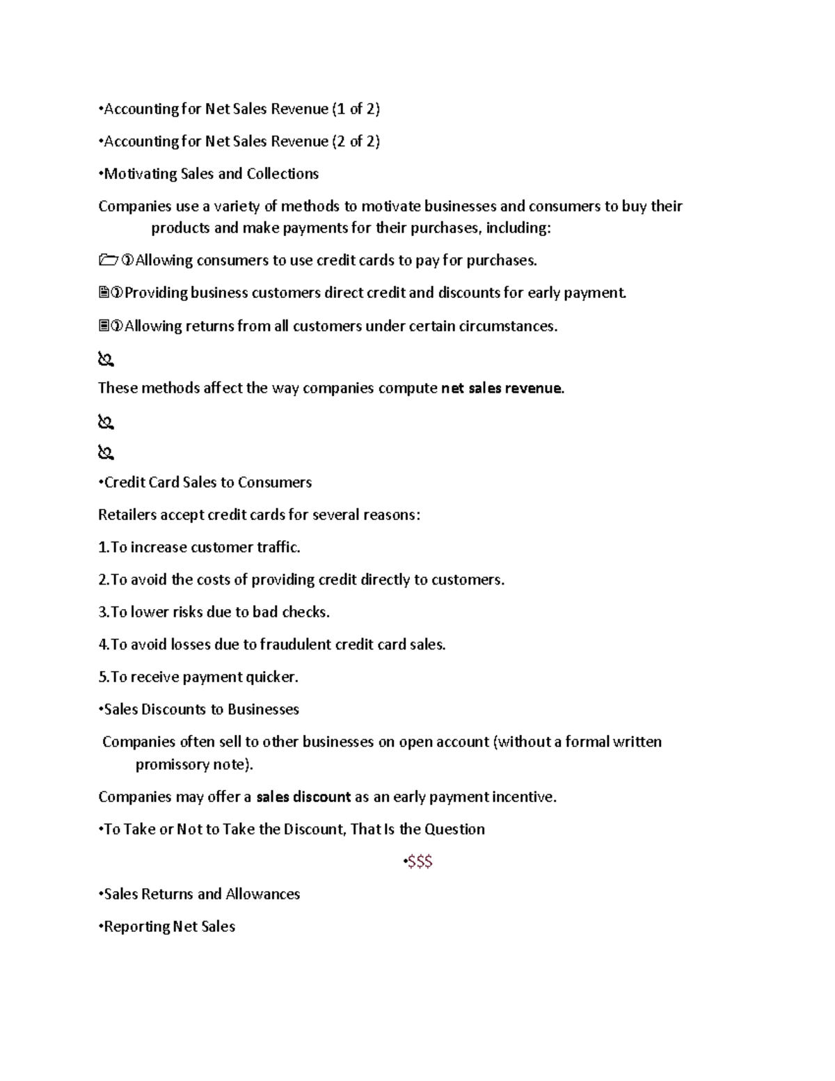 ACCT 115 CH6 - Johnny Lee chapter 6 lecture notes - Accounting for Net ...