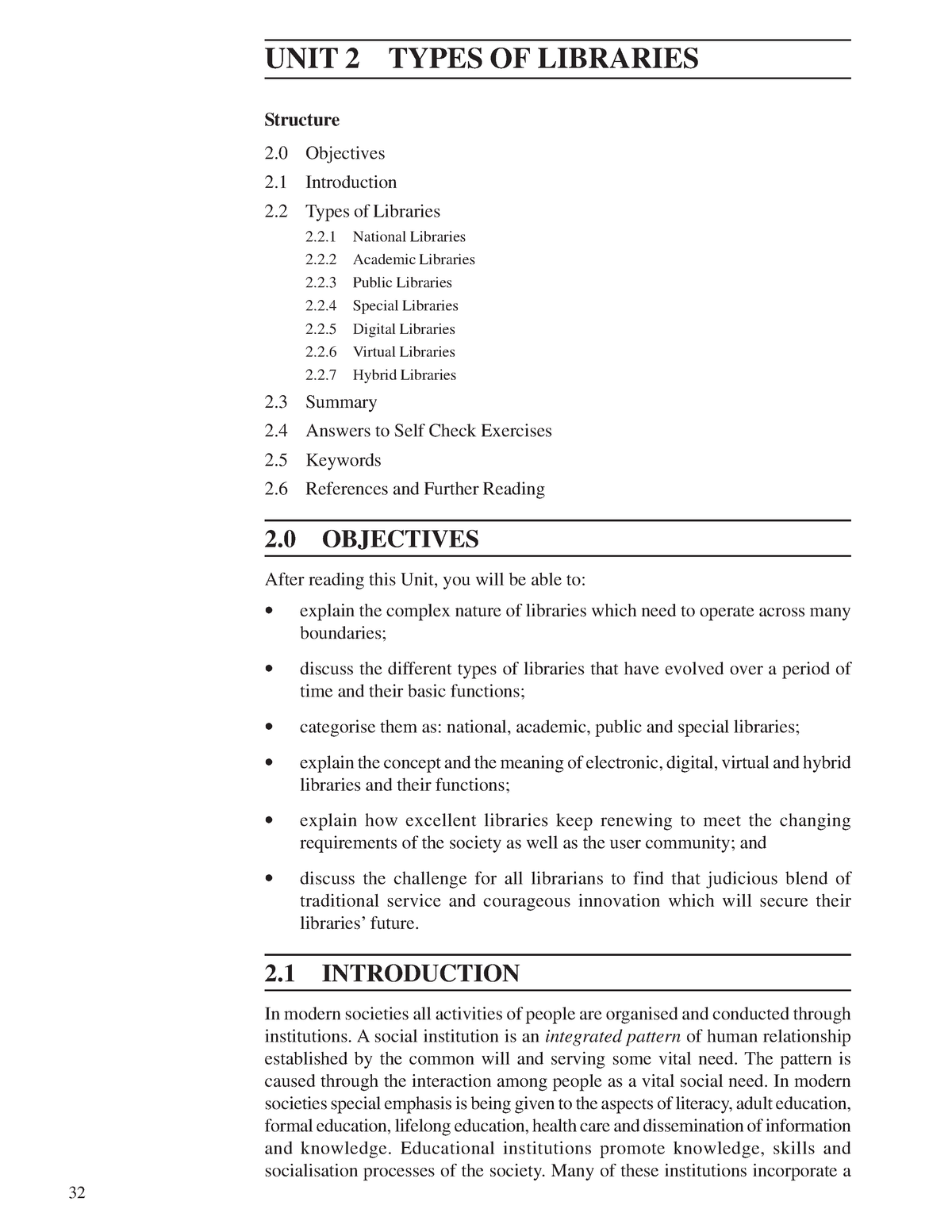 BLI-221-Unit-2 Types Of Libraries - Library And Information In Social ...