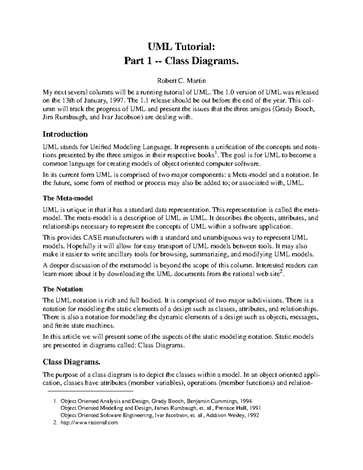 UML-Class-Diagrams - Java - UML Tutorial: Part 1 - Class Diagrams ...