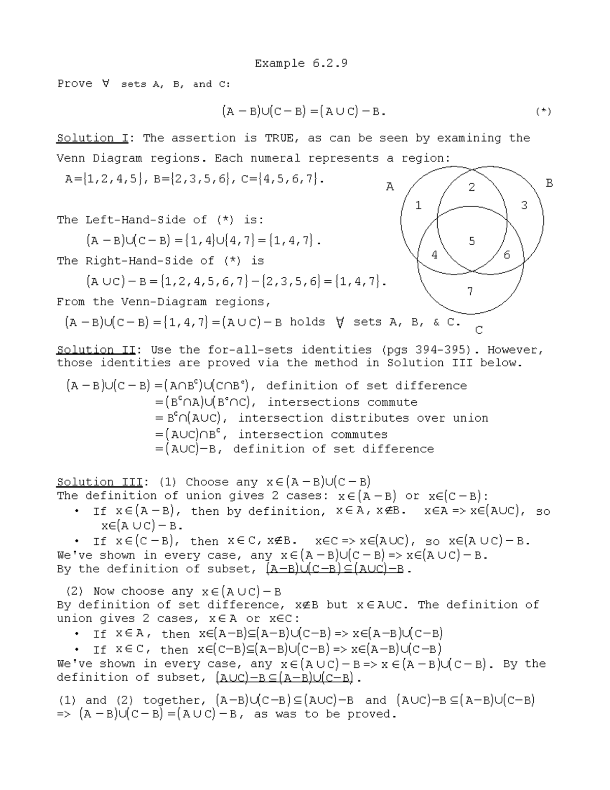 6.2 - Study Material Of Discrete Maths - A B C 1 2 3 4 5 6 7 Example 6 ...