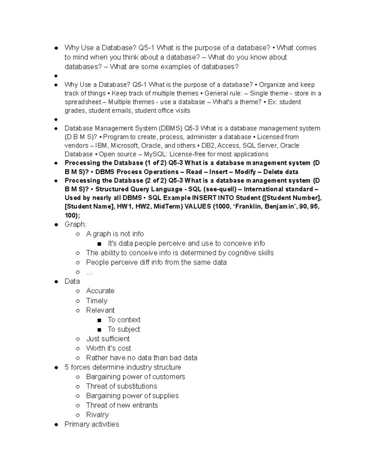 Mis pt 4 - Intro to Management and information systems - Why Use a ...