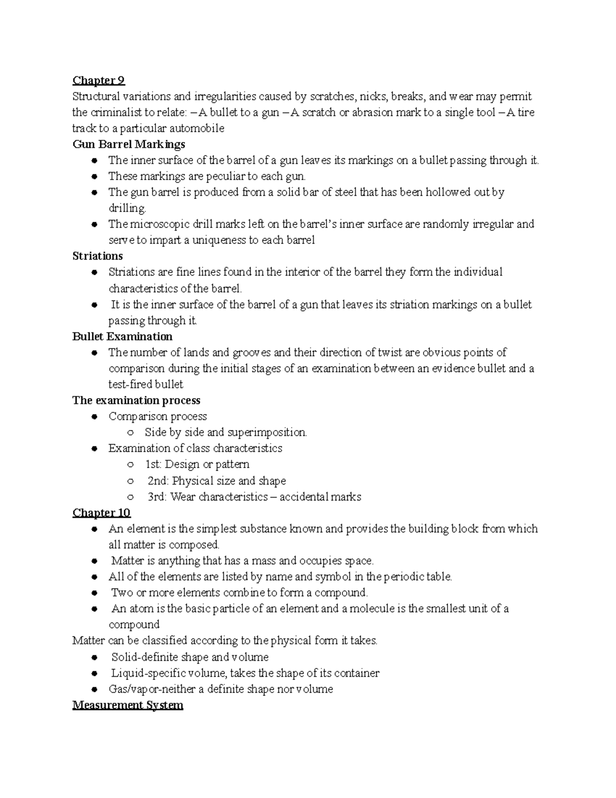 Forensic Science Ch 9 Review - Chapter 9 Structural variations and ...