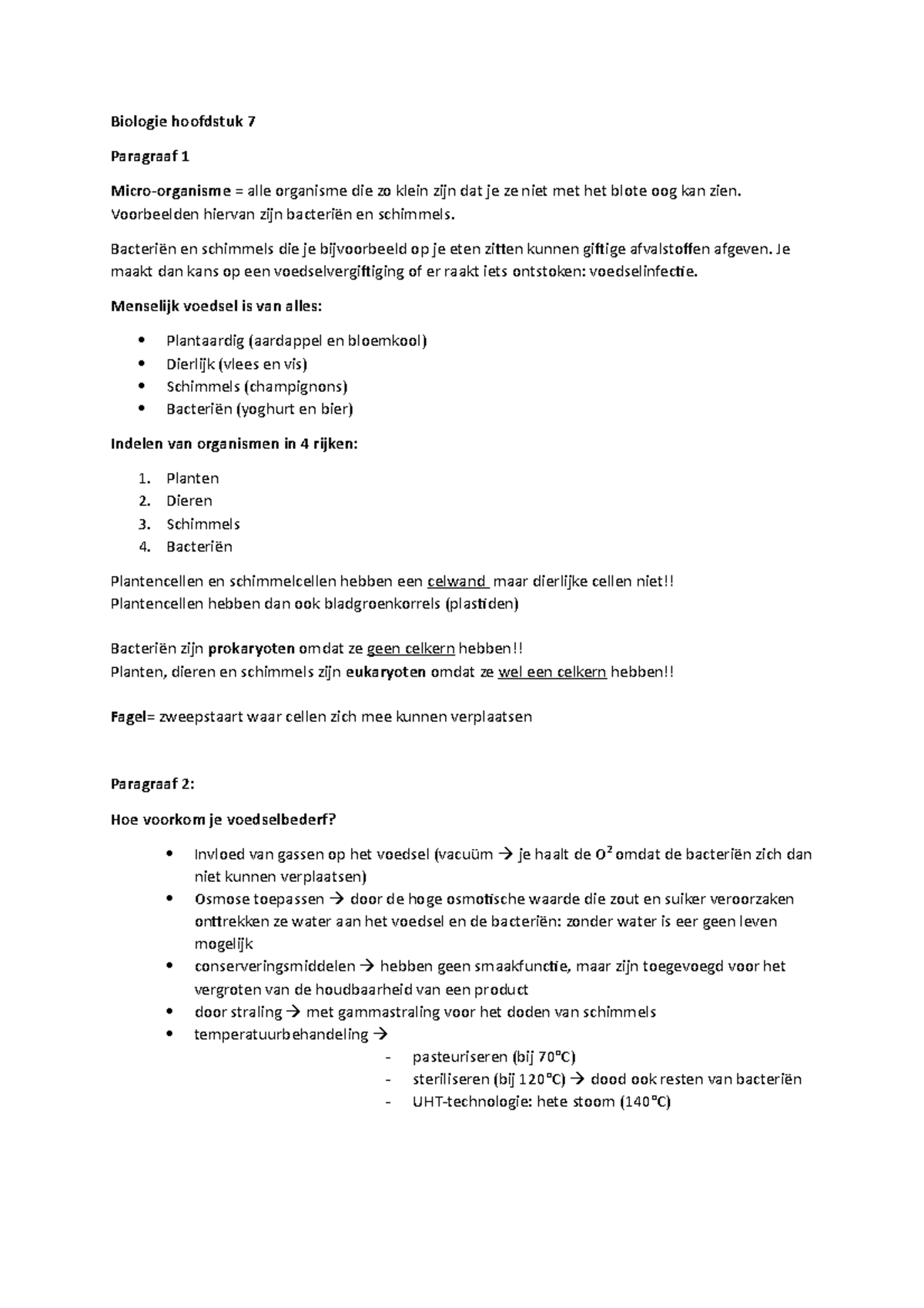 Biologie Hoofdstuk 7 - Nectar 5 Havo - Biologie Hoofdstuk 7 Paragraaf 1 ...