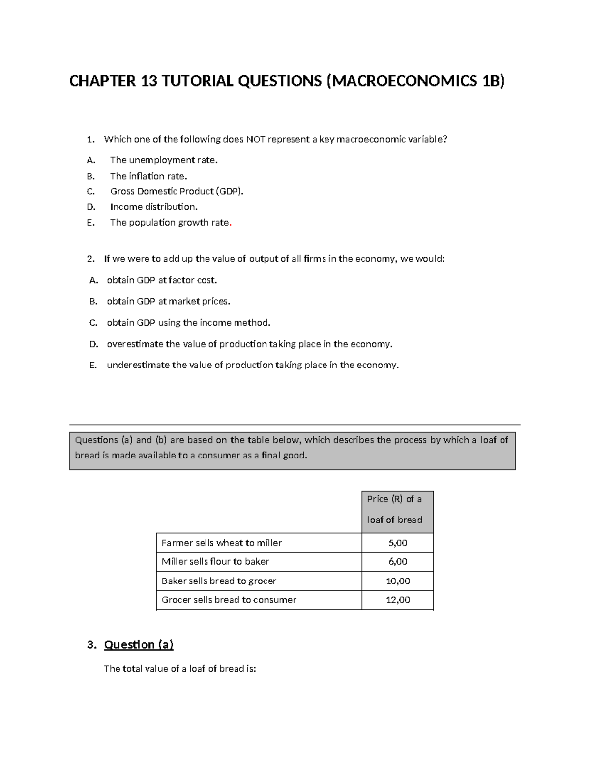 Chapter 13 Tutorial Questions KL - CHAPTER 13 TUTORIAL QUESTIONS ...