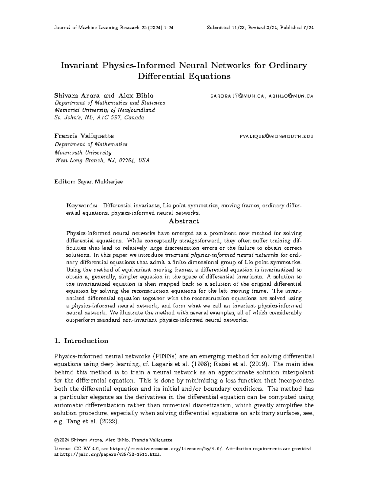 23-1511 - research paper - Journal of Machine Learning Research 25 ...