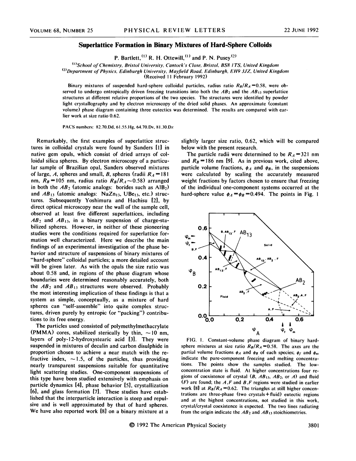 10.1103 Phys Rev Lett - VOLUME 68, NUMBER 25 PH YSICAL REVIEW LETTERS ...