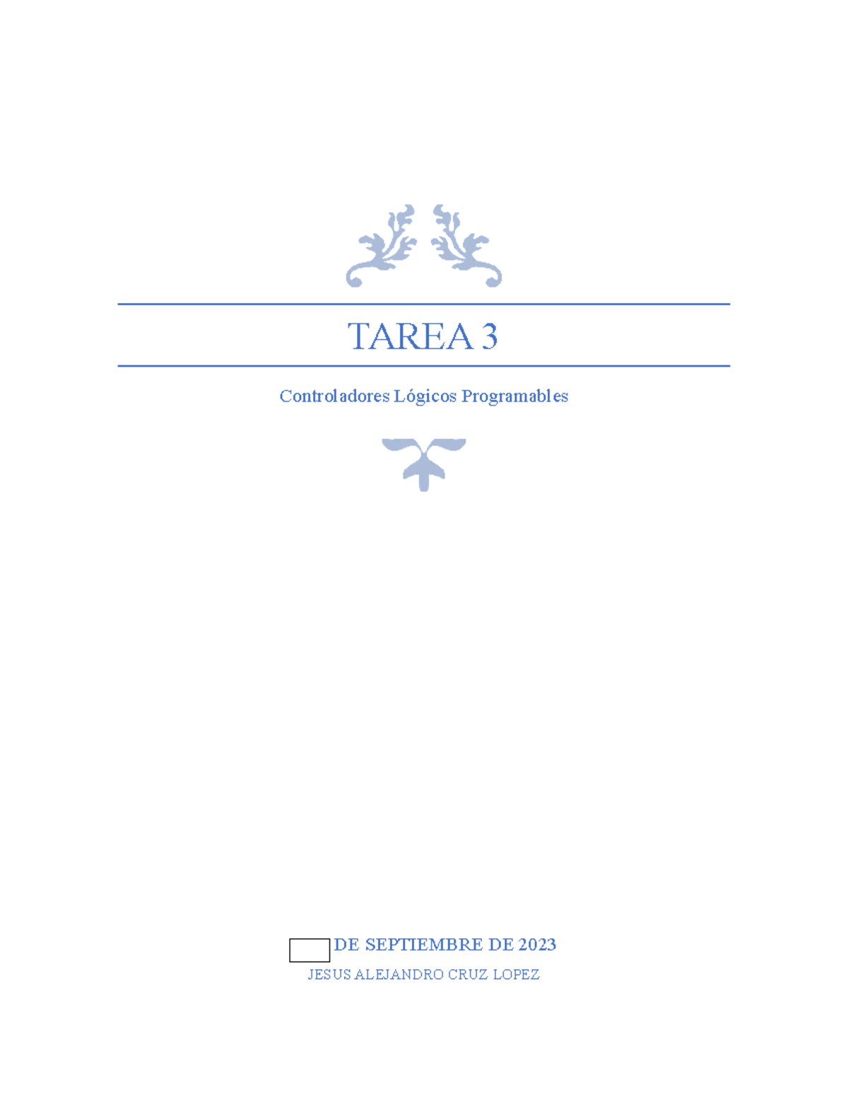 Tarea 3 Plc Ds Tarea 3 Controladores Lógicos Programables De