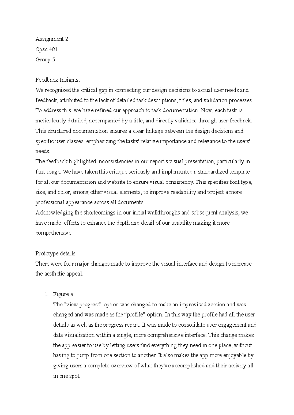 Assignment 2 - To address this, we have refined our approach to task ...