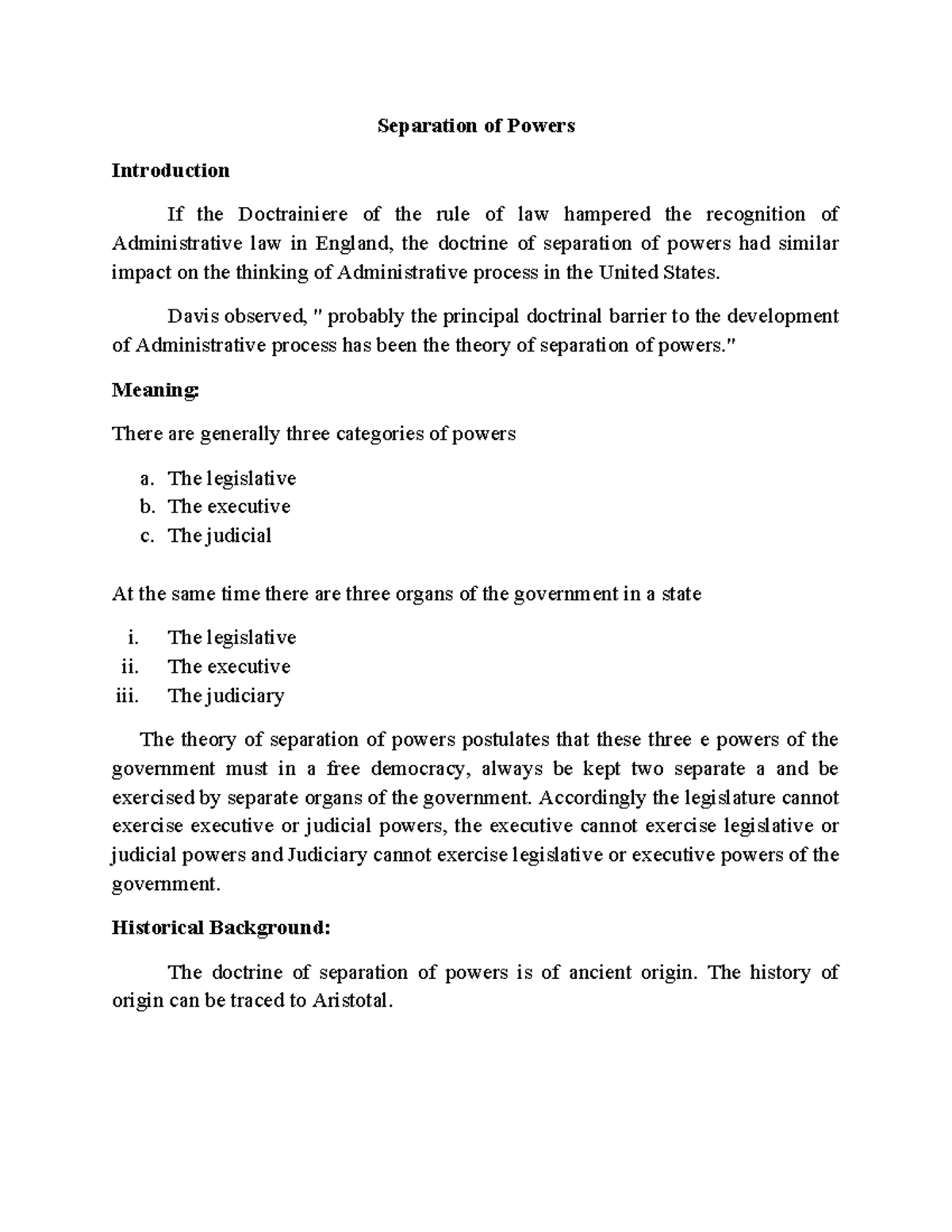 Seperation Of Powers Separation Of Powers Introduction If The seperation-of-powers-separation-of-powers-introduction-if-the
