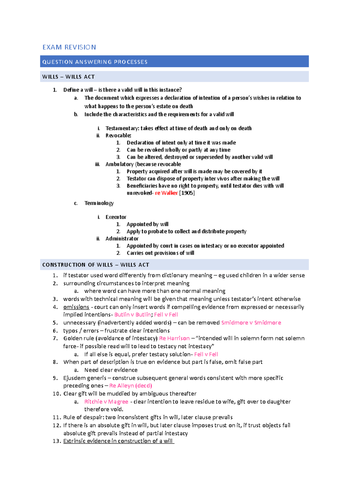 Question Answering Processes - EXAM REVISION QUESTION ANSWERING ...