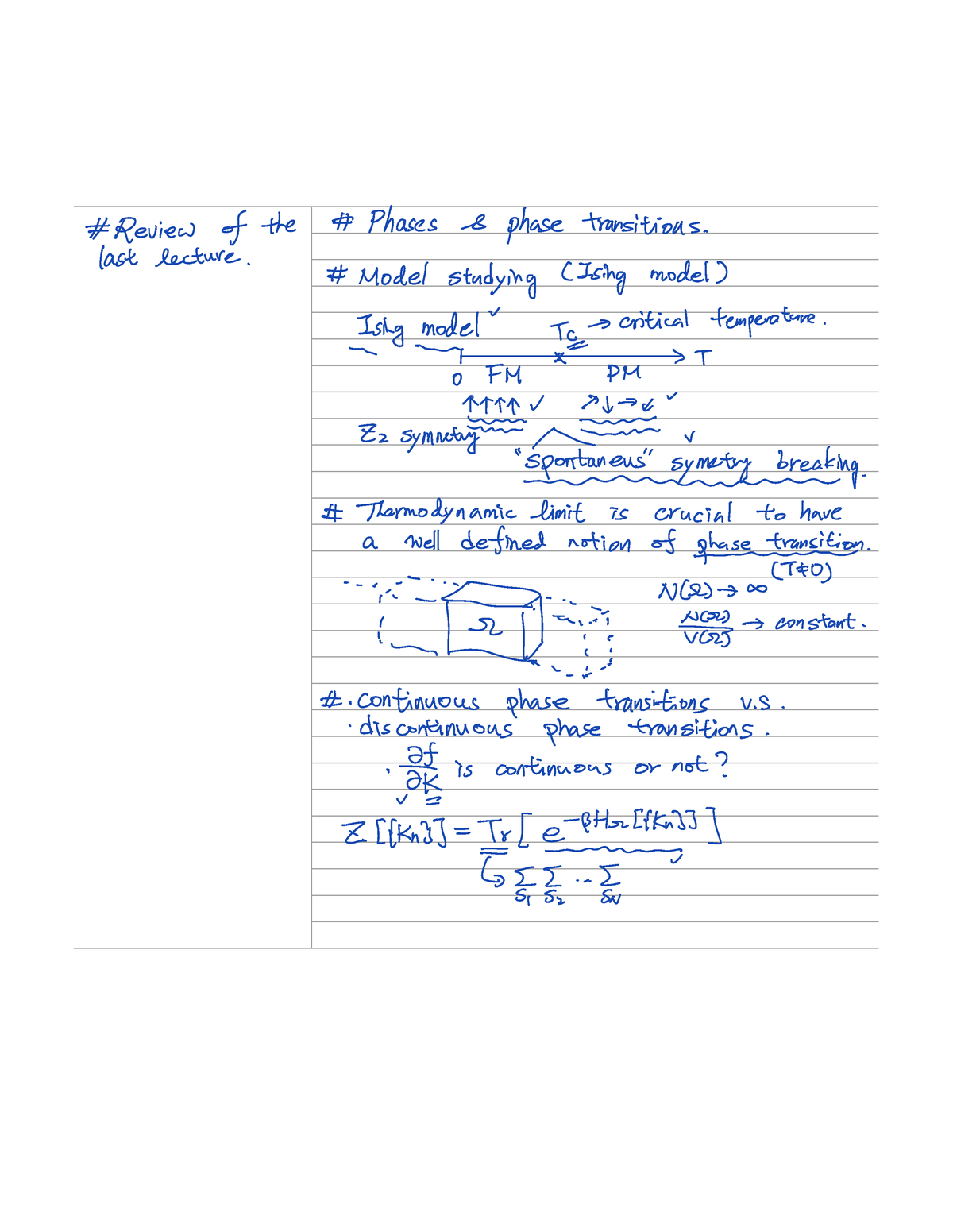 Note Jun 2, 2022 - PHYSICS - Review of the Phases s phase transitions ...