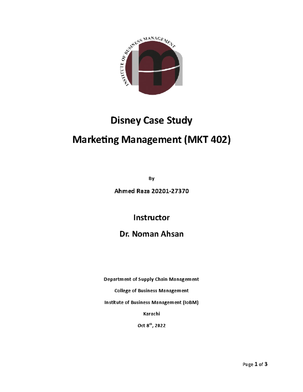 disney case study marketing management