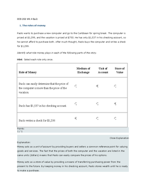 ECO-202 3-1 Quiz - This Is The Quiz Notes For Module 3. - Deprecated ...