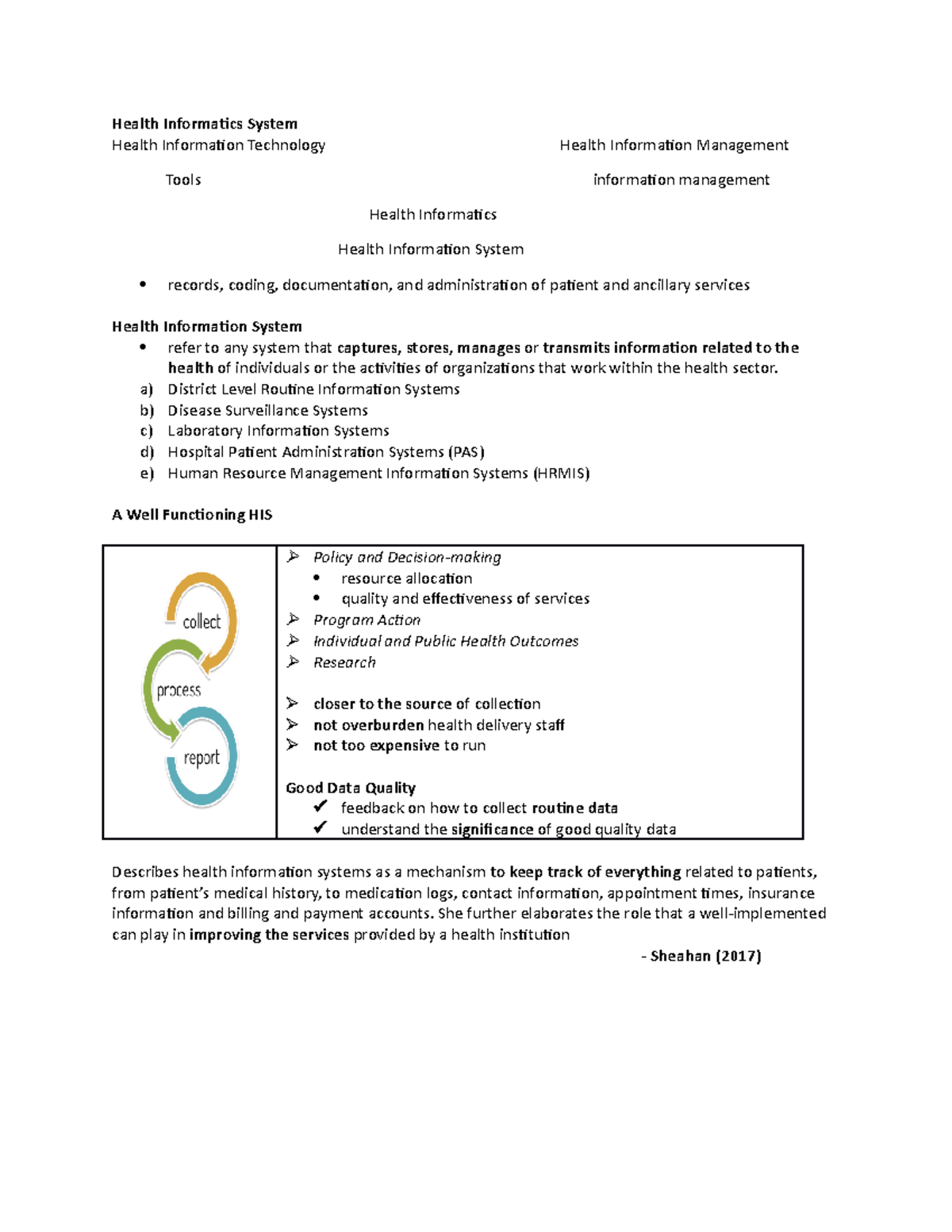 LEC 1 IN Health Information System FOR Medical Laboratory Science