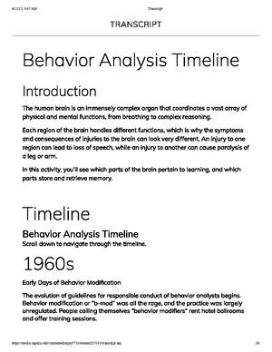 Unit 6 PSY.7710 Quiz 1 - Question 1 4 Out Of 4 Points A Behavior ...