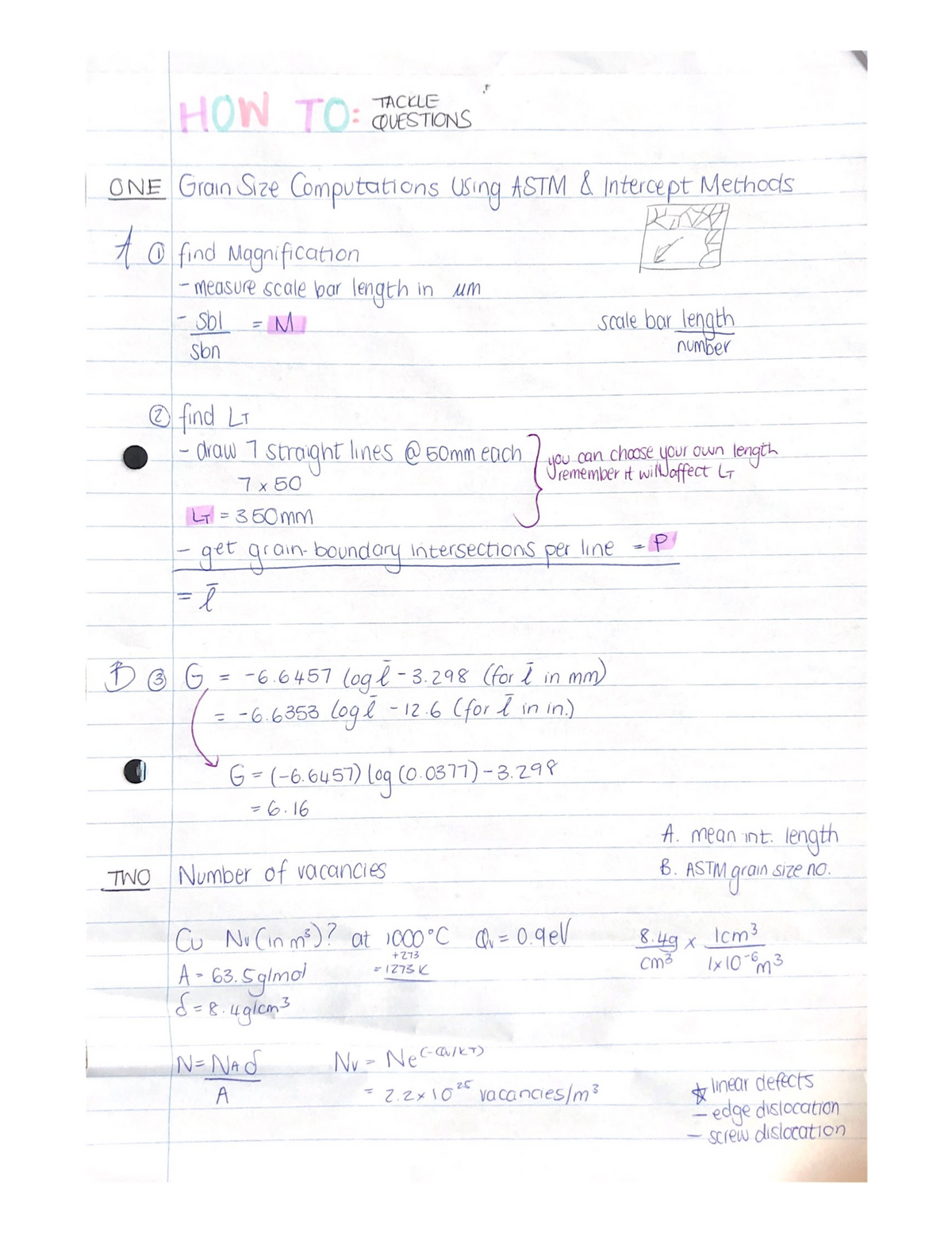 Chapter 4: Imperfections In Solids (Callister 10th Edition) - NMC 113 ...