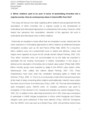 Assimilation Grade St Class So Introduction To Sociology Assimilation Grade St Class So Introduction To Sociology Studocu