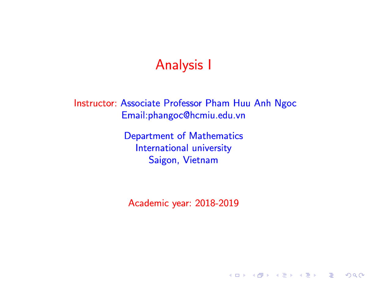 Chapter 1 - Analysis 1 - Studocu