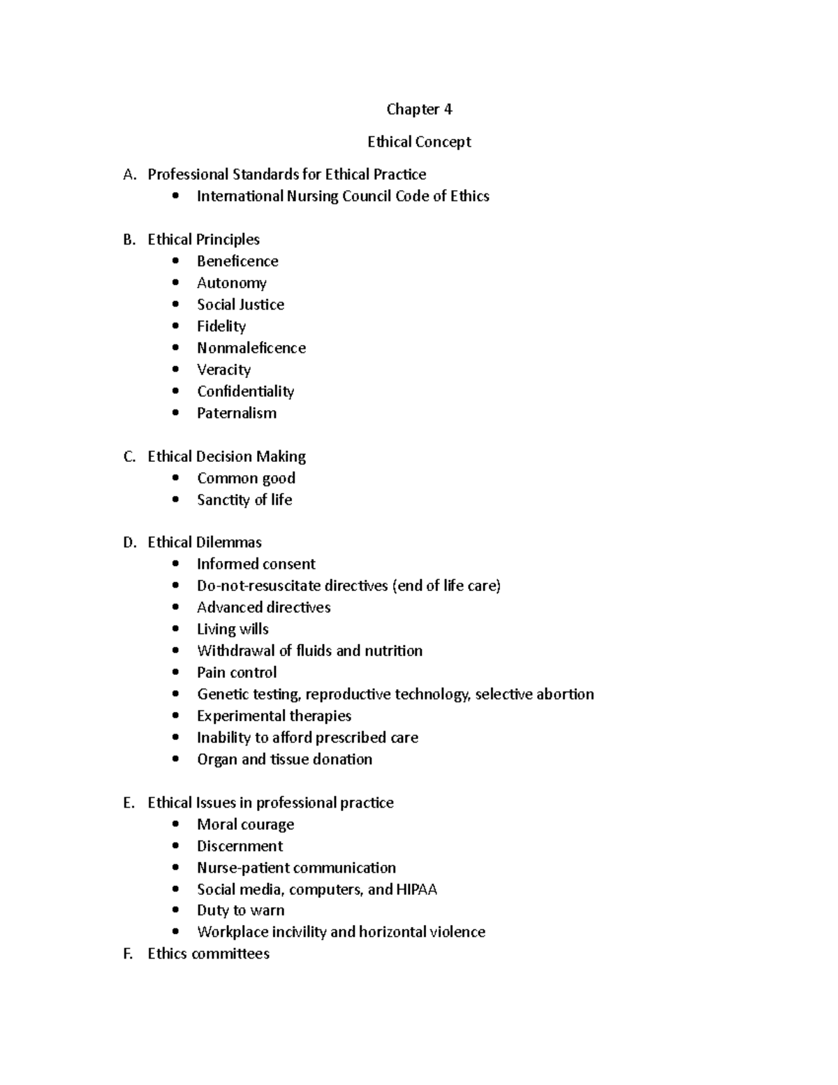 Chapter 4-notes - Module 1 notes - NUR 355 - Arizona College - Studocu