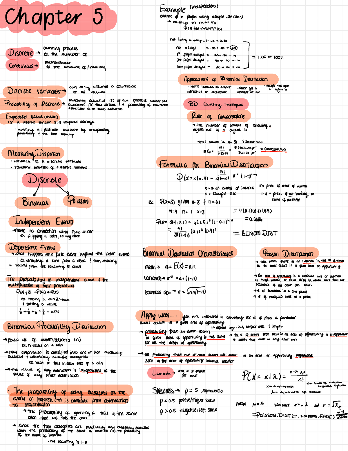 Statistics Ch 5 - !ap