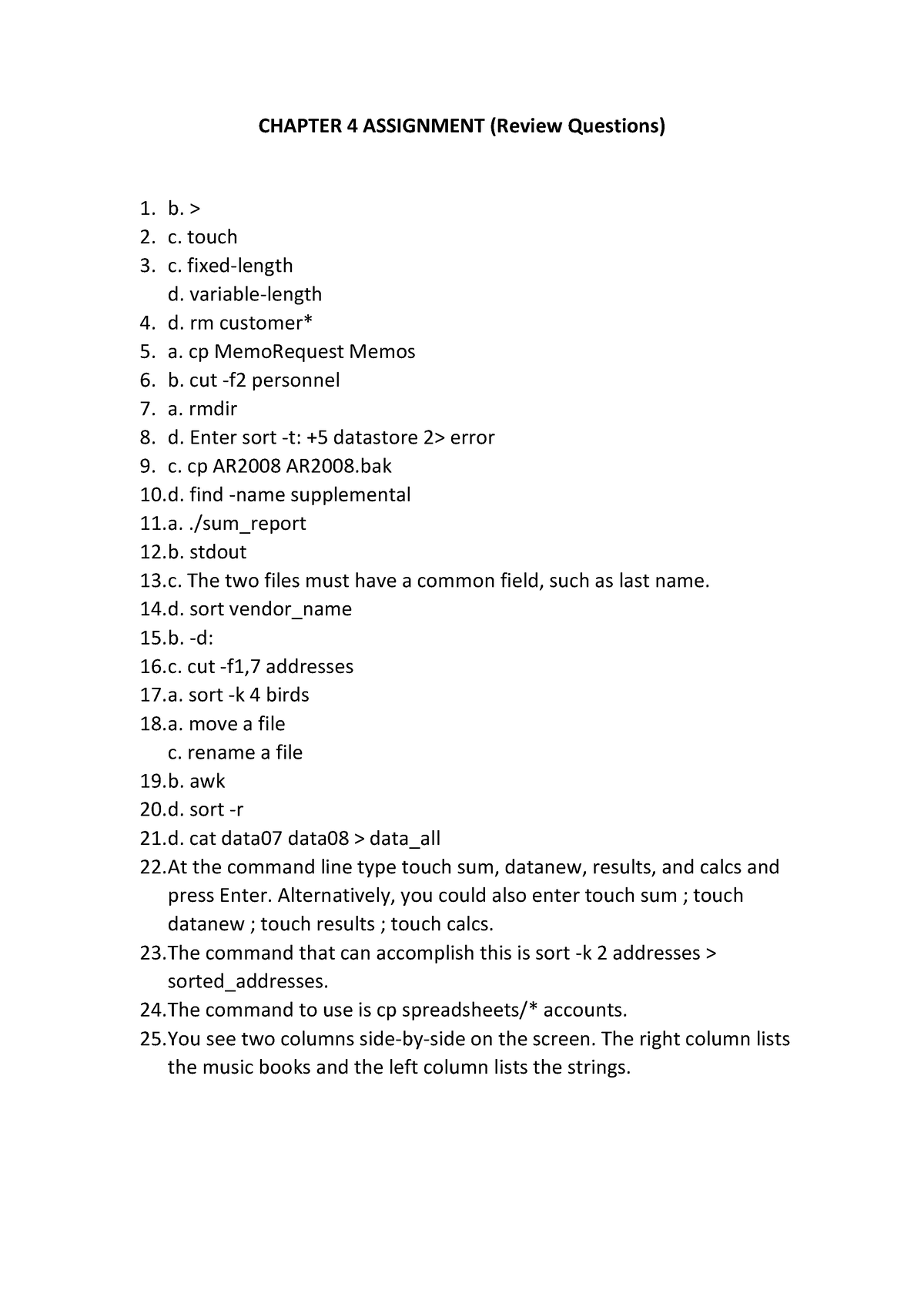 assignment chapter 4 review