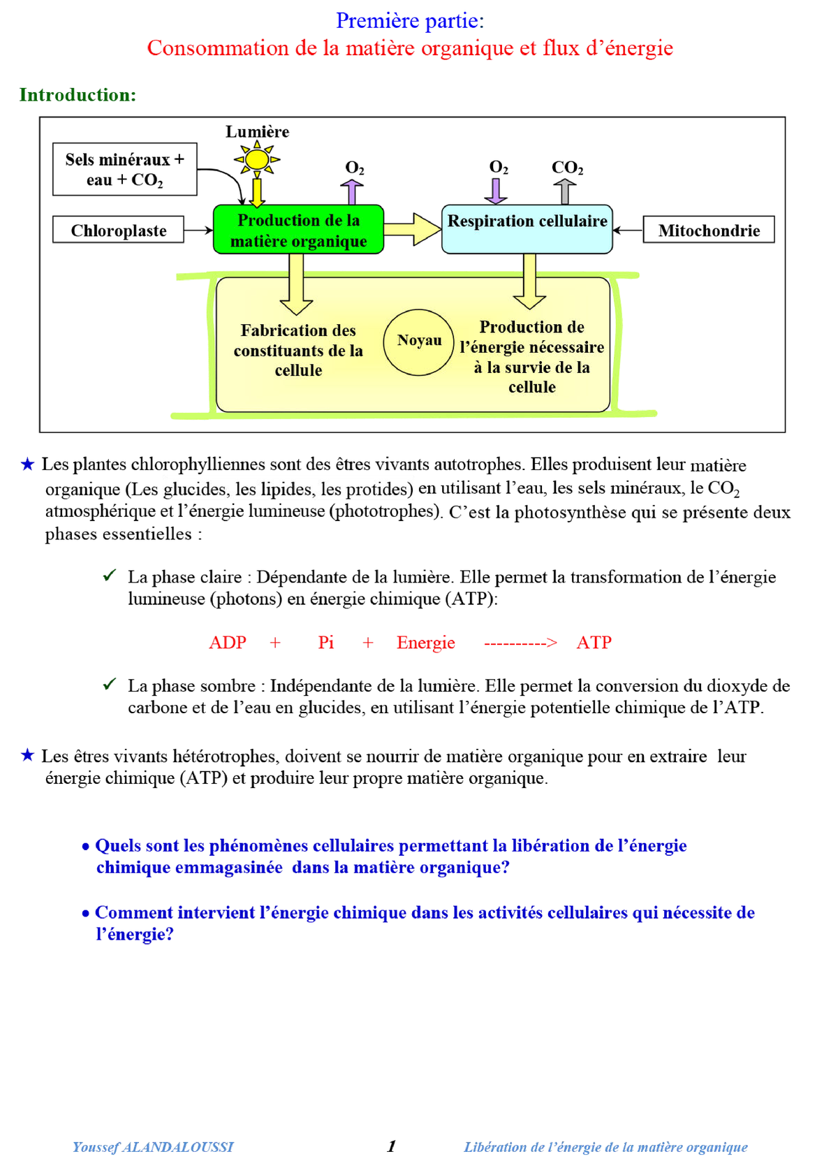 Cours-Unit1-1 - Cours Of Biology - PHYS211L - Studocu