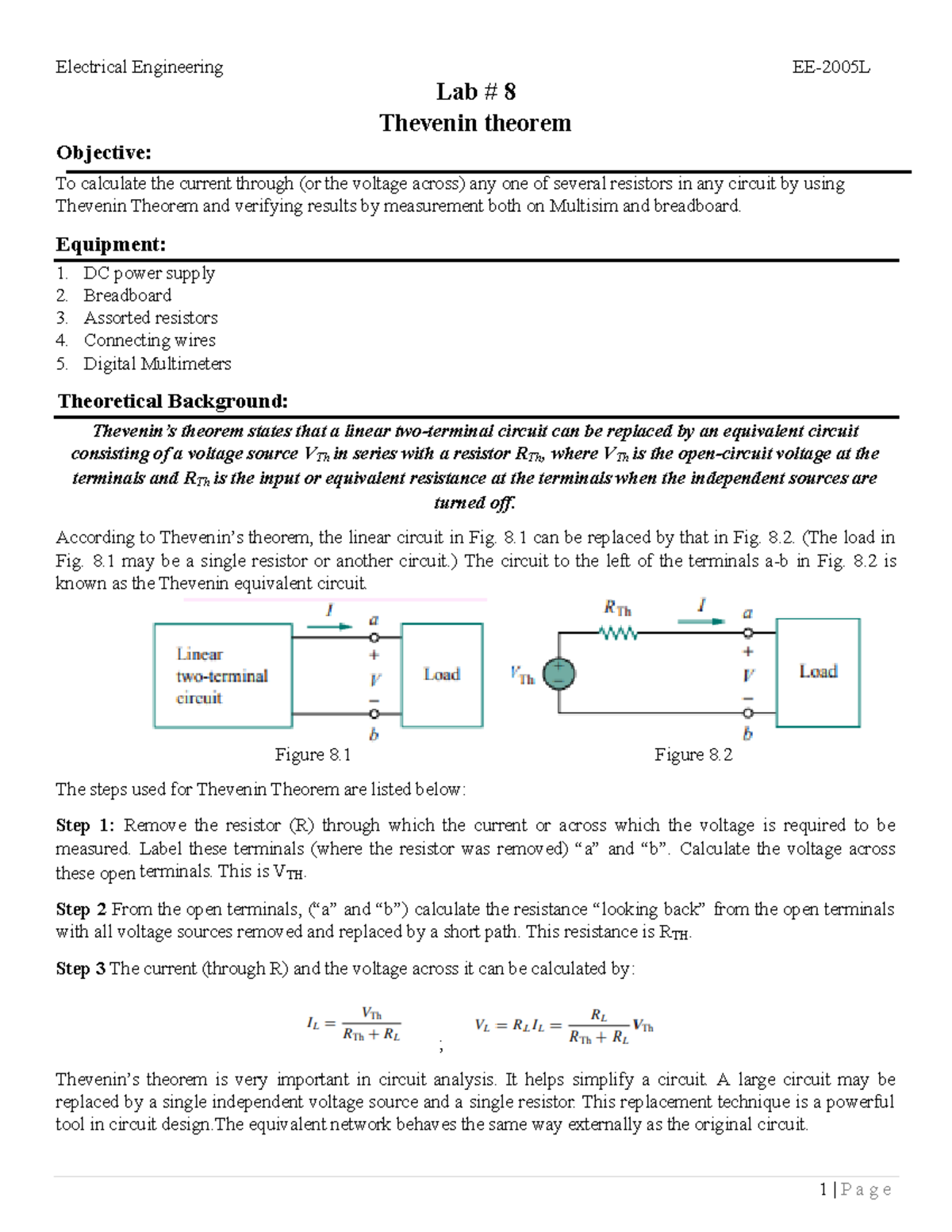 New lab 8 journal - uploaded solution for lab task 8 - Electrical ...