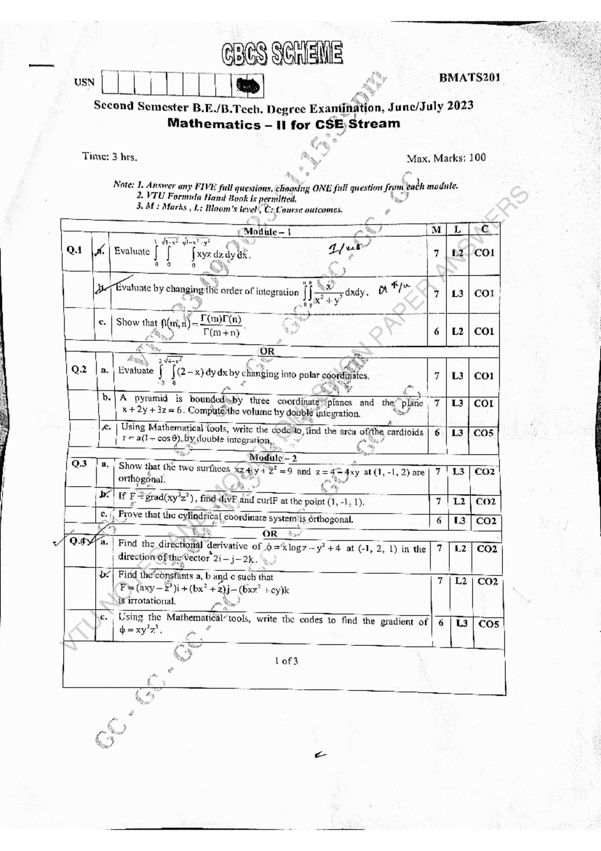 M2 FOR CSE ISE AI&ML Cyber Security - Computer Science - VTU NOTES AND ...