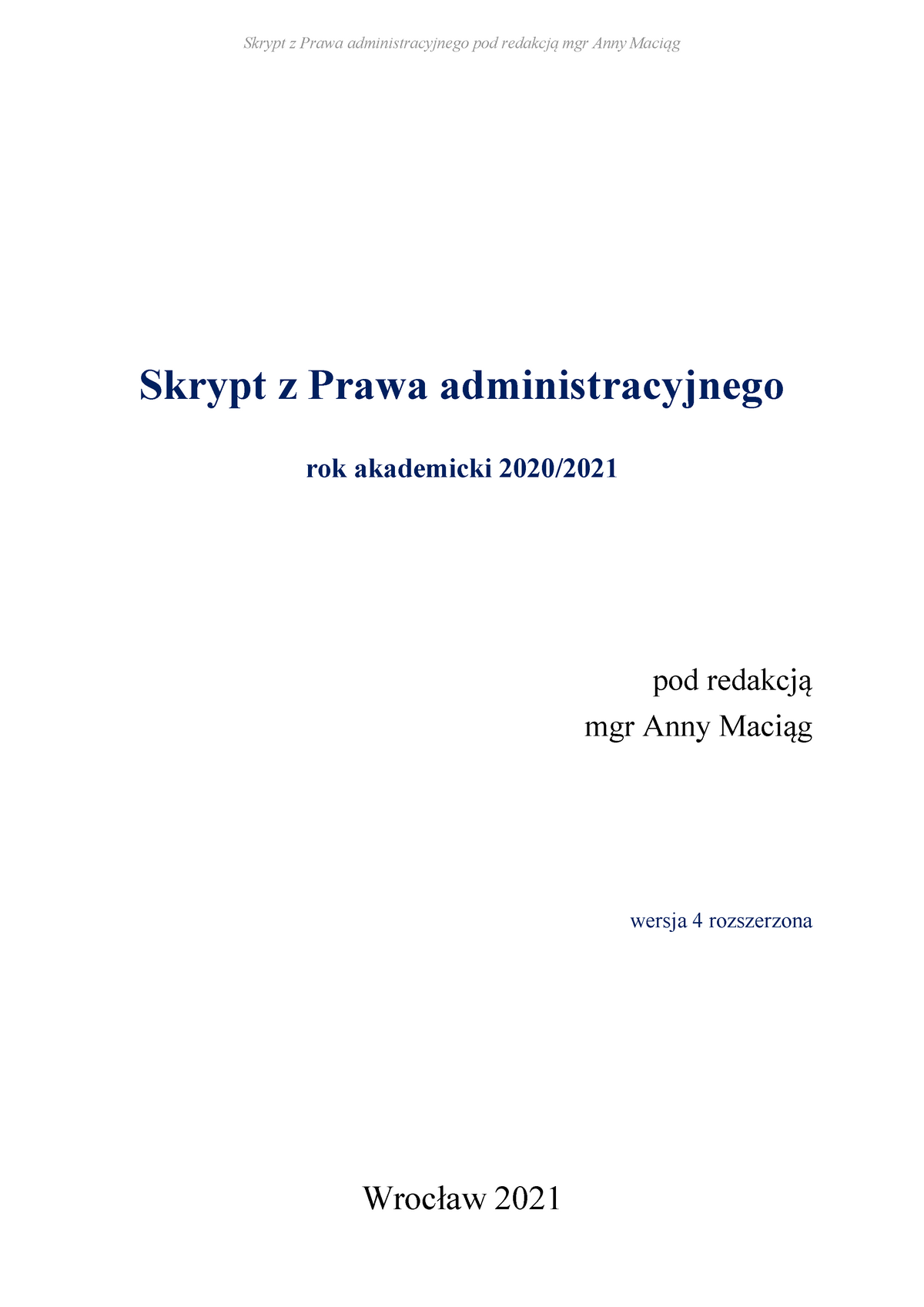 Skrypt Z Zagadnien Z Prawa Administracyjnego AAD - Skrypt Z Prawa ...