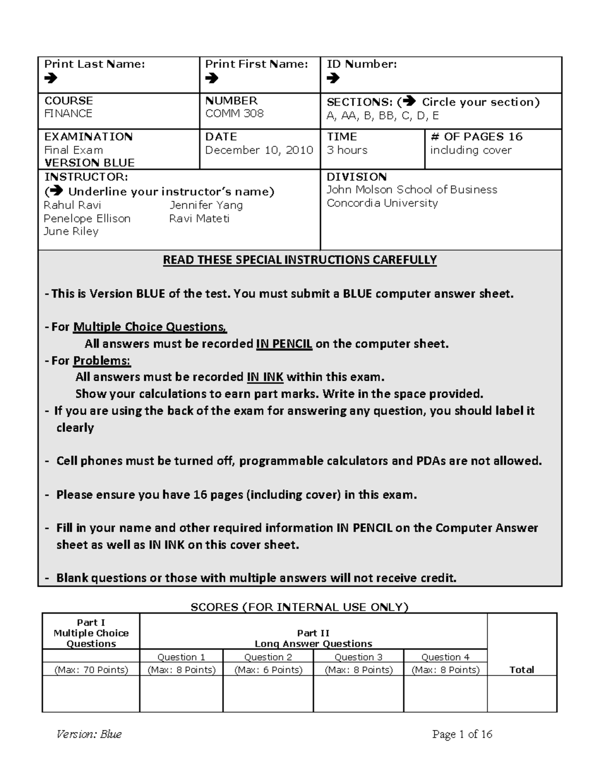 assignment code number 308 pdf