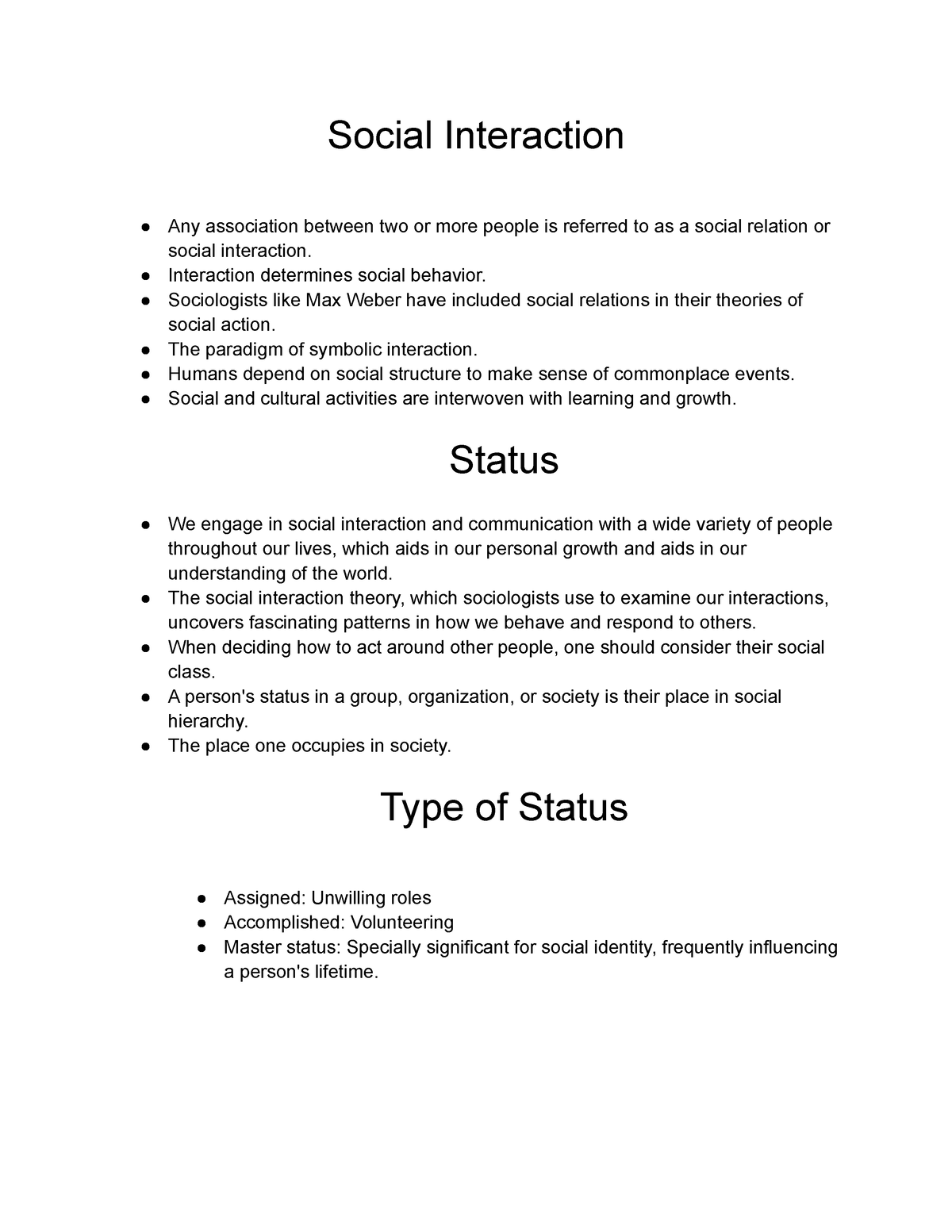 social interaction theory research paper