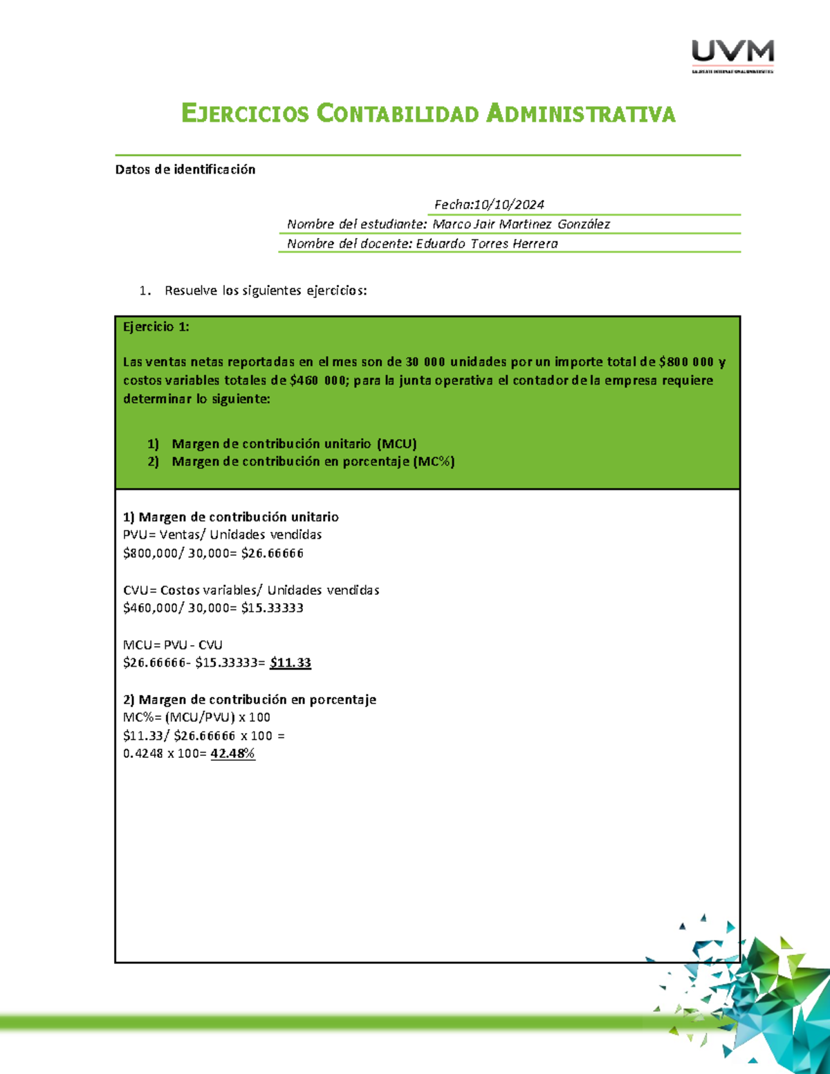 A5 MJMG - Ejercicios, calificados sobre 10 - EJERCICIOS CONTABILIDAD ...