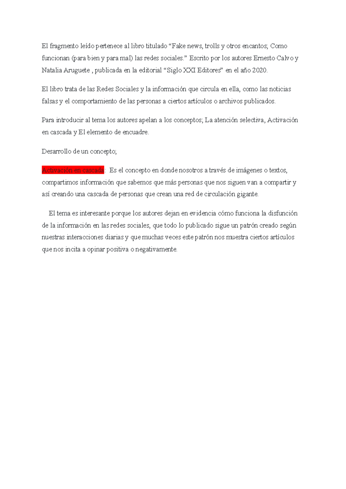 Claff Ludmila V13 (lectura) - El fragmento leído pertenece al libro ...