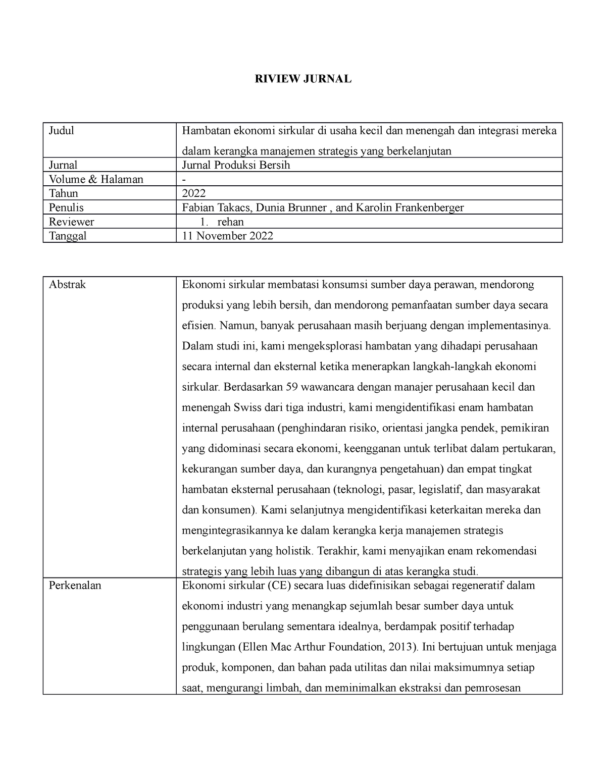 Tugas Riview Jurnal (Kel 2) - RIVIEW JURNAL Judul Hambatan Ekonomi ...