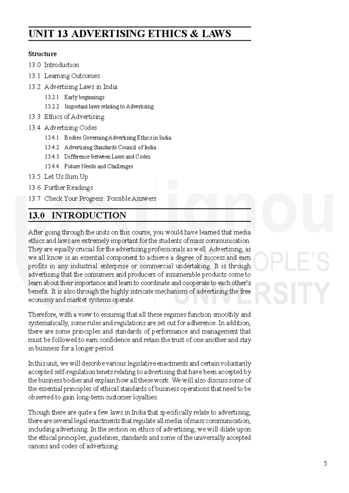 Ethics - nkknknj - Advertising Ethics & Laws UNIT 13 ADVERTISING ETHICS ...