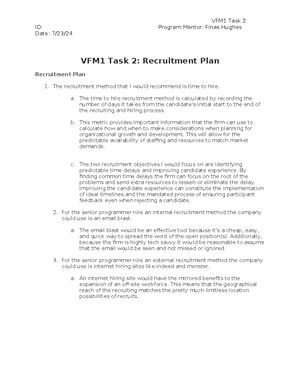 AVM1 Task 1 - passed - AVM1 Task Date: 6/22/ Program Mentor: Finas ...