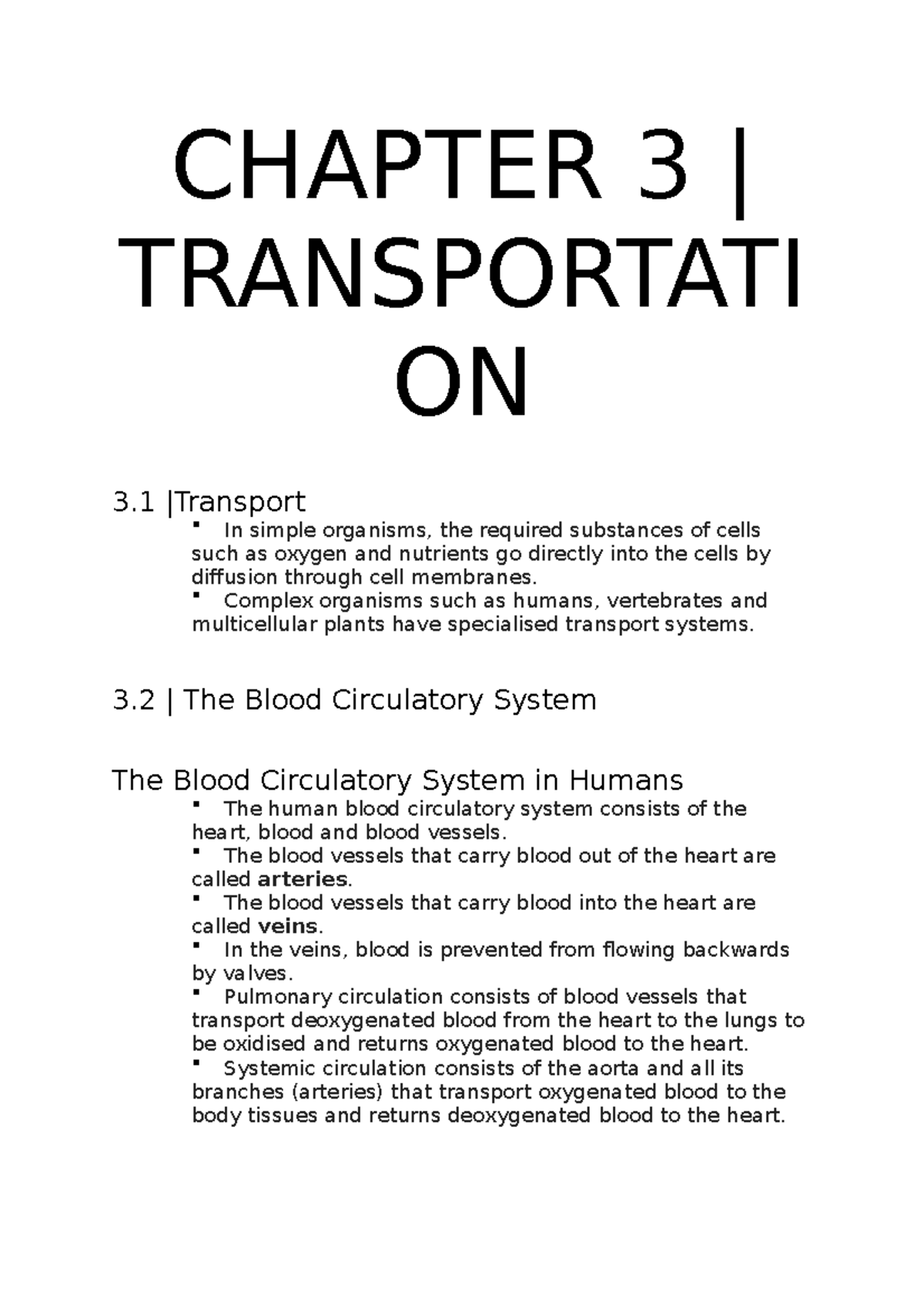 Form3 Science(Noites Chp 3) 2June22 - CHAPTER 3 | TRANSPORTATI ON 3 ...