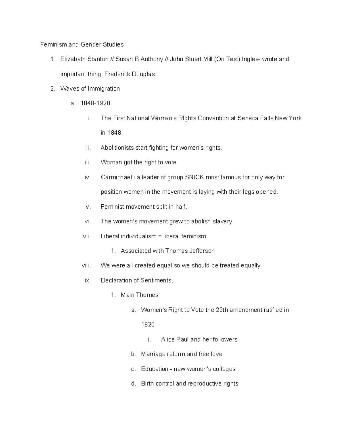 Sociology of Gender - Lecture Notes Soc 126 - Feminism and Gender ...