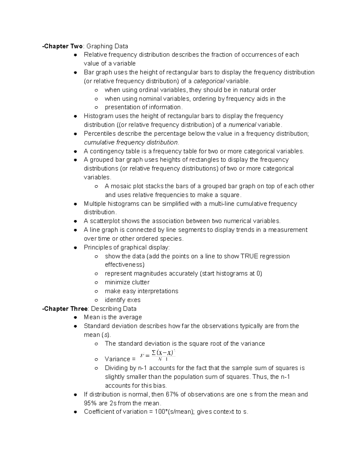 Biomath Exam 1-2 - Summary Mathematical Modeling For Pre-Med Students ...