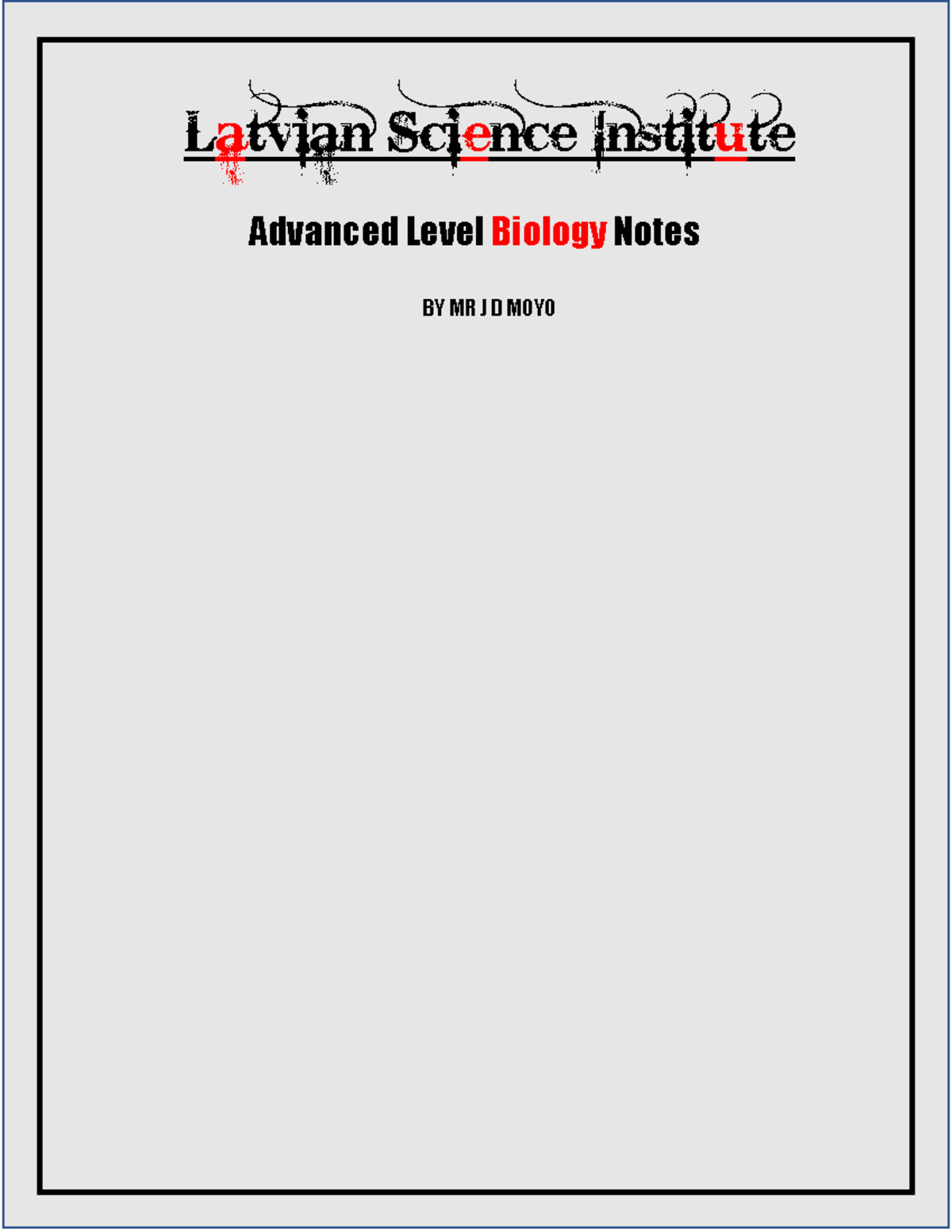 A level Biology Notes- Nervous control - Latvian Science Institute ...