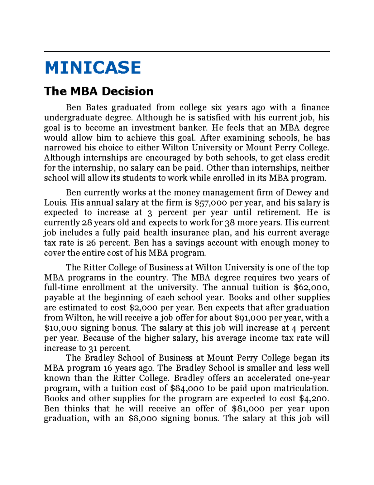 case-study-for-october-18-2021-minicase-the-mba-decision-ben-bates