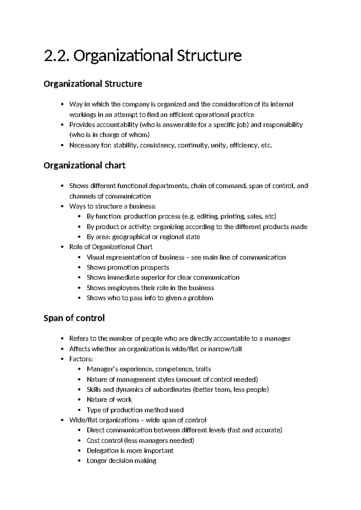 2.2. Organizational Structure - 2. Organizational Structure ...
