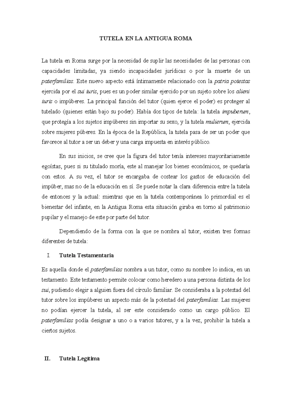 La Posesión en Derecho Romano y Antigua Roma: Concepto y Tipos de ...