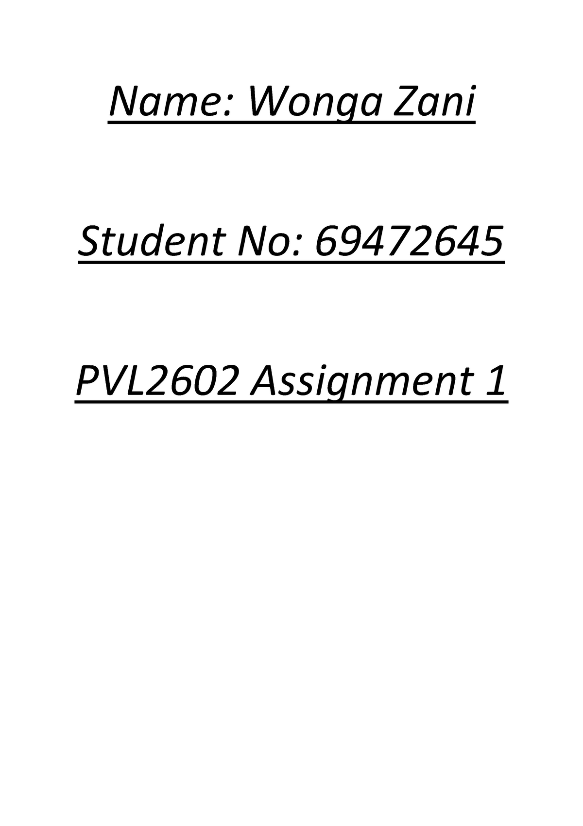 law of succession assignment 1