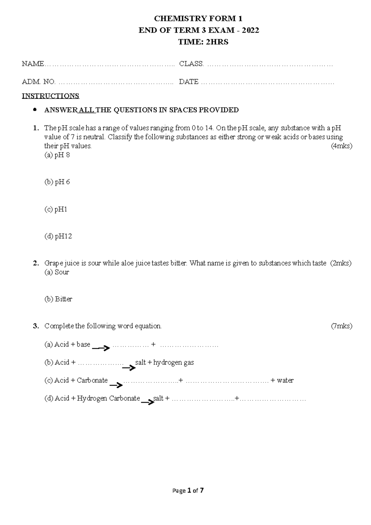 CHEM QST - Cost accounting looks at segments of the organization and ...