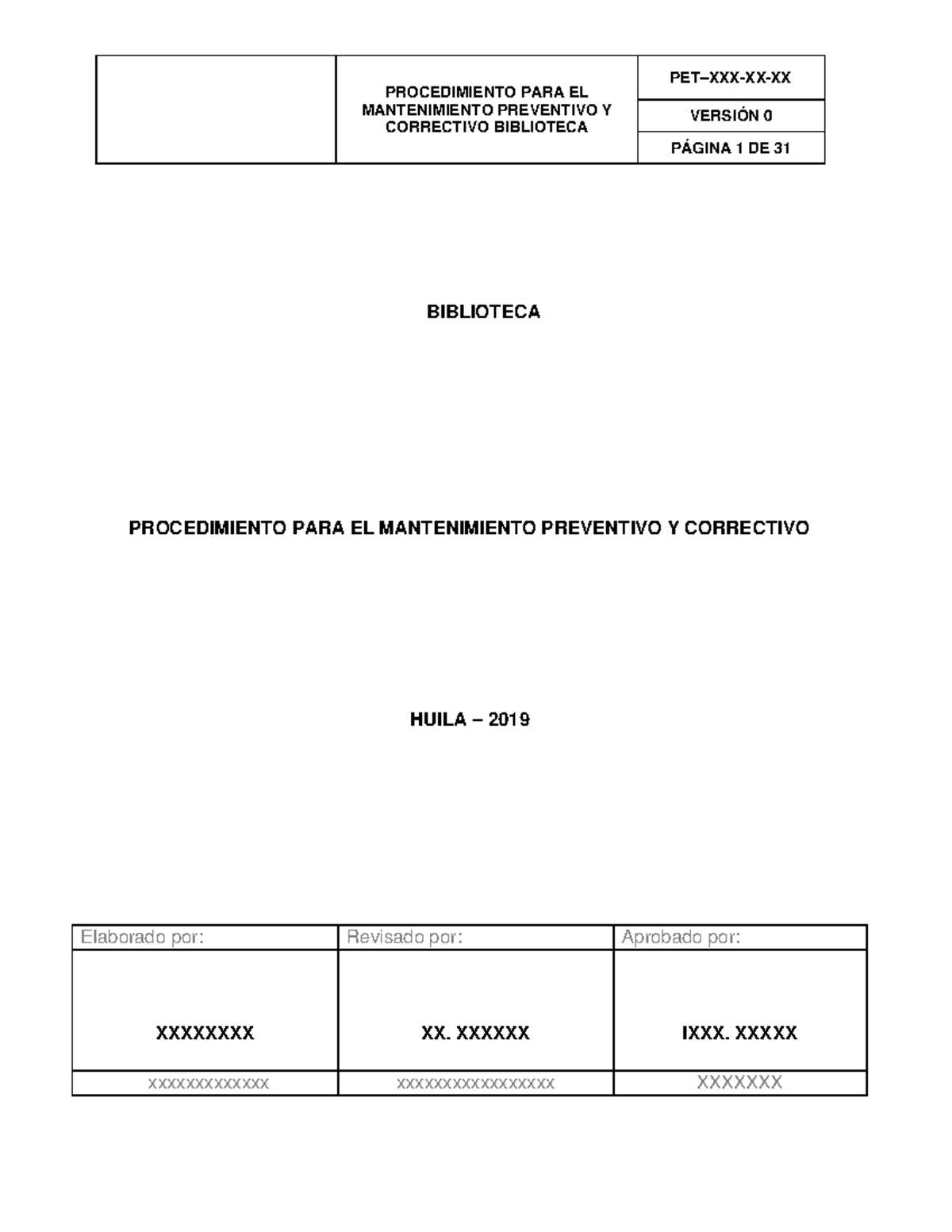 Bibliotecas - asdadad - PROCEDIMIENTO PARA EL MANTENIMIENTO PREVENTIVO ...