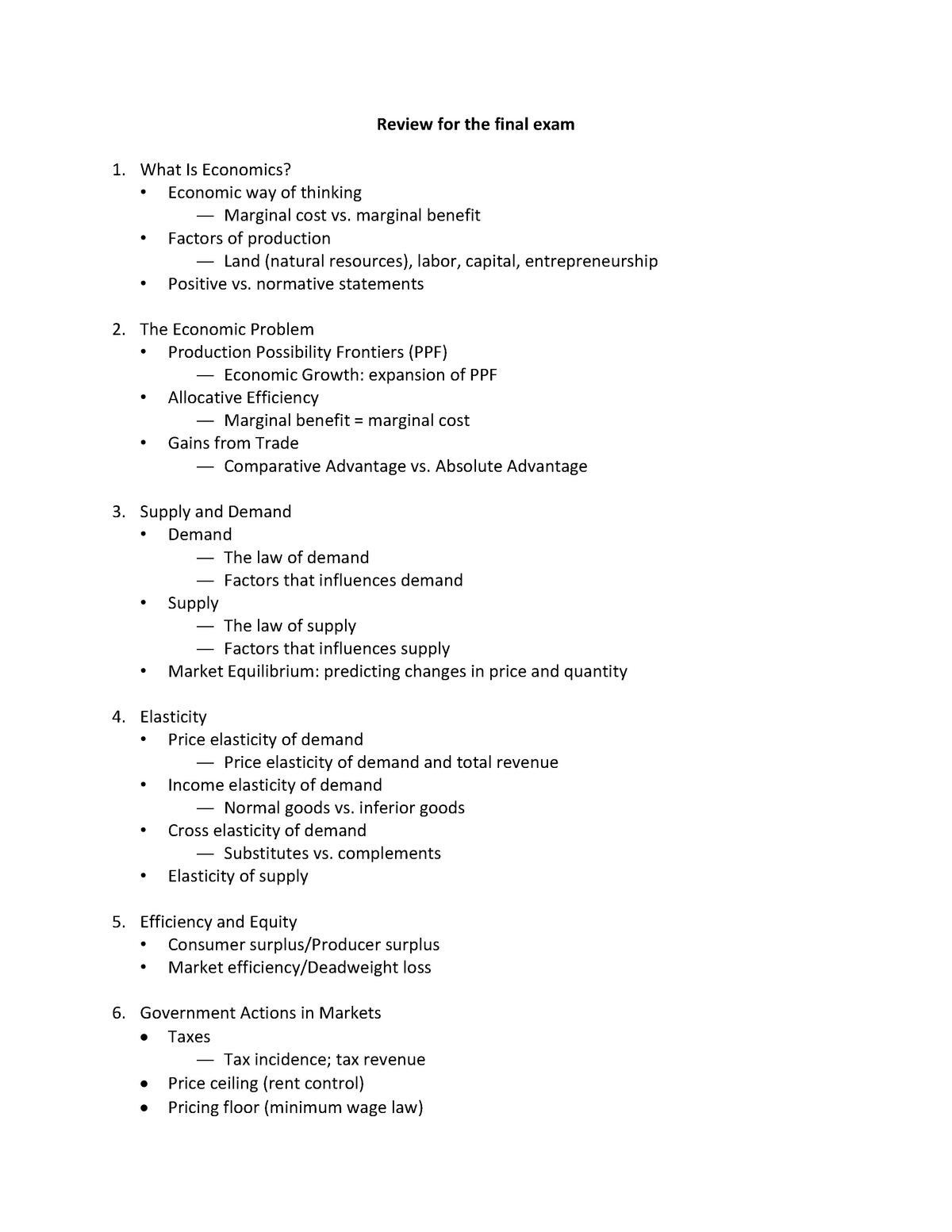 Revision For Exam Virksomhedsokonomi Sdu Studocu